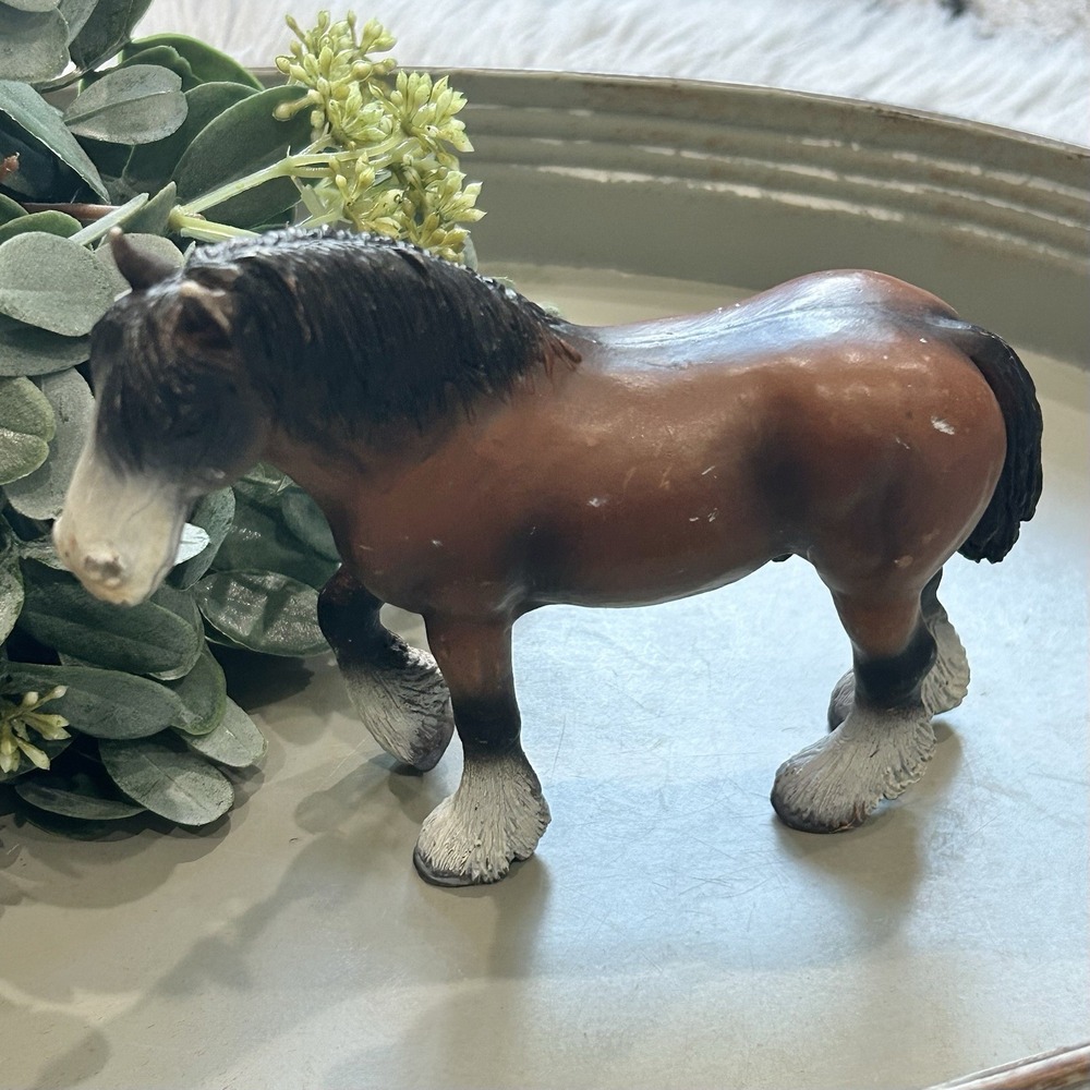 Schleich 2000 Shire Draft Horse Figure Clydesdale Stallion, Germany Collector